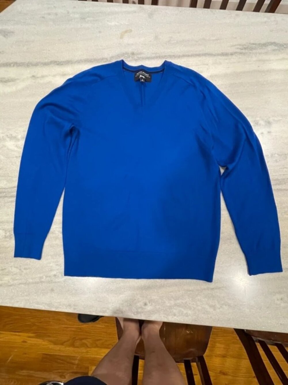 Banana Republic Men’s Blue Italian Merino Wool Crewneck Sweater M